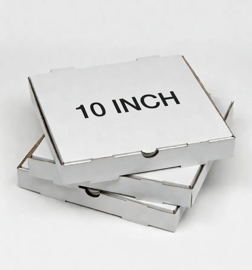 10inch Pizza Box [50ct] Blank White